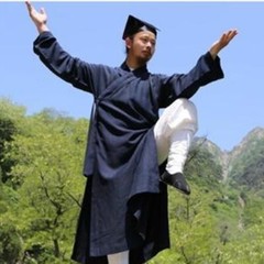 Taoist Robes Taichi Clothing Kungfu Practice Martial Arts Clothes Hanfu Men Robe