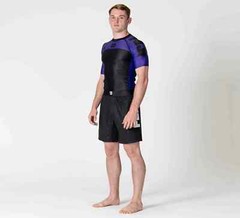 Fuji Sports IBJJF Ranked BJJ Jiu Jitsu Short Sleeve SS Rashguard – Purple