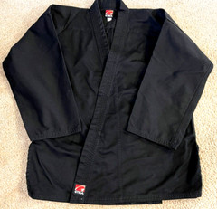 GTMA Martial Arts GI Karate 2-Piece Black Size 3/170 Adult Unisex