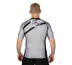Fuji Vision MMA BJJ Jiu Jitsu ShortSleeve ShortSleeve SS Rashguard – Grey