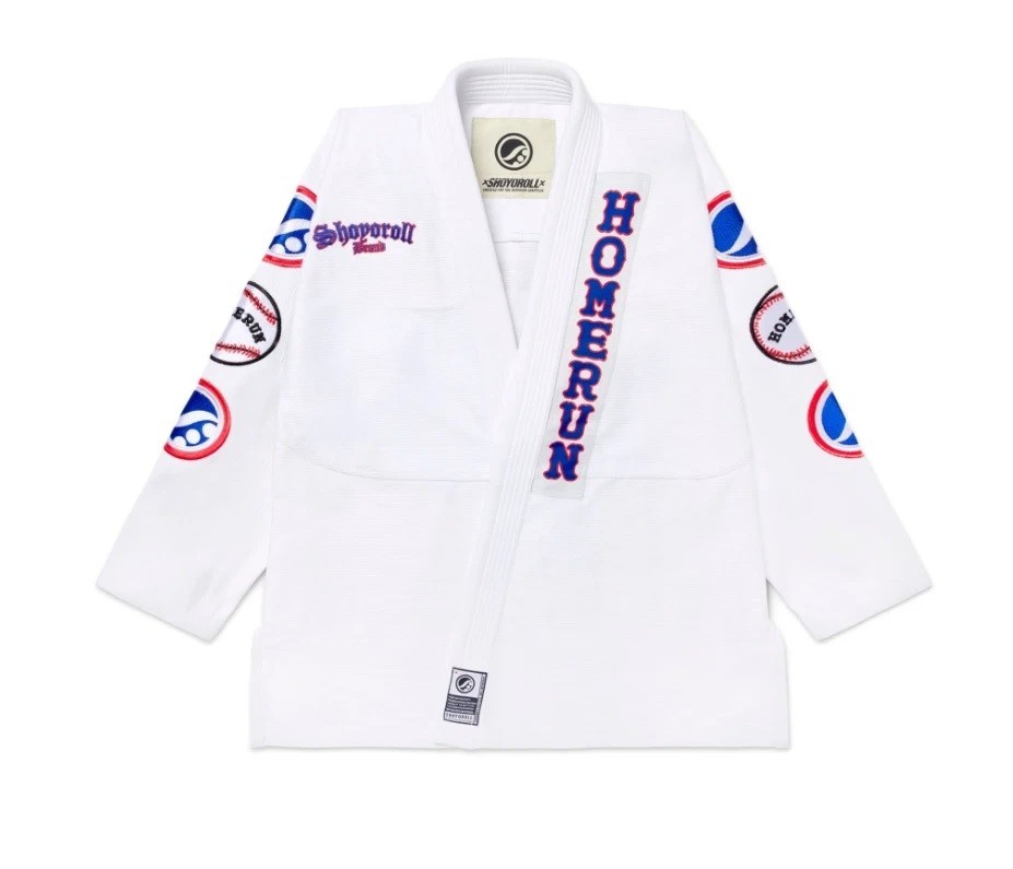 New Shoyoroll x Homerun collaboration white BJJ Gi |Jiu-Jitsu Kimono in All Size