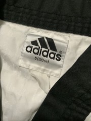 Vintage Adidas Taekwondo Korea AOP W.T.F. Martial Arts Uniform Top Shirt 190cm