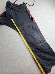 Hayabusa Mens Goorudo BJJ Martial Arts Gi Pants A4 Gray Red Training