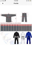 Jiu Jitsu Gi Uniform MMA Grappling Full Blank Kimono BJJ Gi Suit