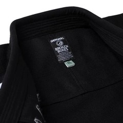 Broken Bones Style BJJ Gi Black Brazilian Jiu Jitsu Kimono