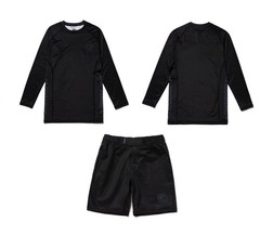 Shoyoroll Batch #132: Geometric Rash Guard LS & Short Set Bjj Uniform Jiu Jitsu