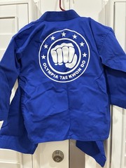 Vision DXV Kids Unisex Tae Kwon Do Uniform Gi/Dobok Set Blue Size 0/140cm
