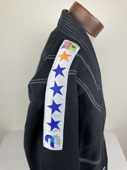 BJJ GII BRAZILIAN JIU-JITSU 1998 WORLD CHAMPION BLACK SIZE A3 *TOP ONLY* RARE!