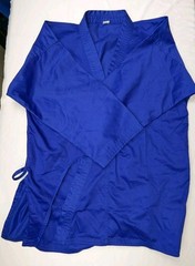 Gi Unisex Adult Size 5 Blue Top/Bottom + White Belt BJJ Blue 400 Cotton/Poly