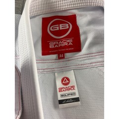 Gracie Barra Equipe Edition BJJ Gi Jacket White Red A4 Brazilian Jiu Jitsu Kimon