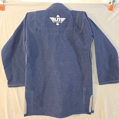 Elite Sports BJJ Gi Jacket Blue Mens Pearl Weave Martial Arts Top