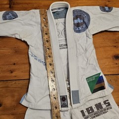 Crash Kimono Womens F2 Short White Gi BJJ Top & Bottom Pants Set Jiu-jitsu Worn