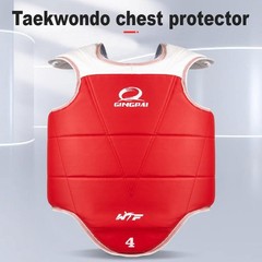 Traditional Taekwondo Chest Guard Kids Men Women Student Red Blue Karate Taekwon
