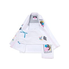 Albino And Preto Sanktuary BJJ Gi | Jiu-Jitsu 350/450 GSM Kimono