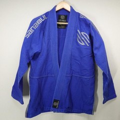 Sanabul Gi Jacket Adult A2 Blue BJJ Brazilian Jiu Jitsu