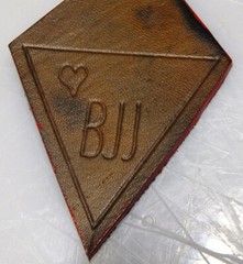 Genuine Leather Key Chain – Jiu Jitsu Theme – Heavy Duty – Unique Design