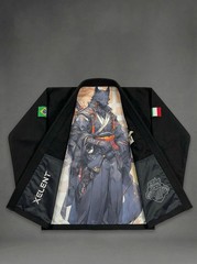 Black BJJ Gi Brazilian Jiu Jitsu Kimono MMA Grappling Uniform