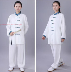 Unisex Tai Chi Suit Morning Exercise Uniform Cotton Kung Fu martial arts Suits