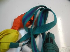karate belts 84 in long size 1/140 see pic for colors  5 belts 