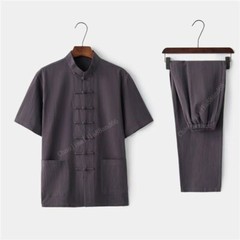 Chinese Tradition Martial Arts uniform Kung Fu Tai chi cotton linen Tang Suit