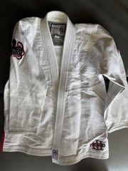 Lanky Pro Fight Gear Tall Pearl Weave Gi Jacket 550 V3 A2L Jacket White BJJ