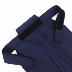 Japanese Hakama with Hook and Loop Fastener – Budo – Aikido – Kendo (Navy blue)