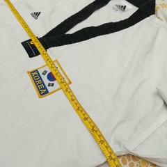 Adidas Taekwondo Vintage Korea White Men Uniform Shirt Kimono Size 6 200cm