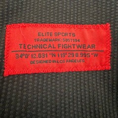 Elite Sports BJJ Gi Brazilian Jiu Jitsu Uniform Black Red Mens Size A4 Set