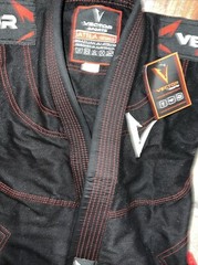 Vector Sports Gear Attila Black Brazilian Jiu Jitsu Gi Top Pants Set K1 No Belt
