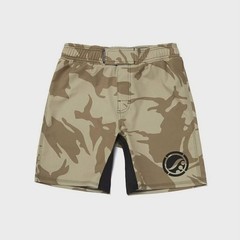 Shoyoroll Tan Camo Training Rash Guard SS & Fitted Shorts No Gi Competitor Set