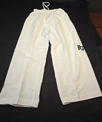 Size 150 (US 12) NEW Martial Arts TAEKWONDO PANTS Kids White New Youth