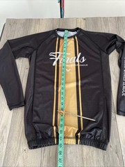 Jiu Jitsu World League Finals Rash Guard Shirt Long Sleeve Black Gold Small