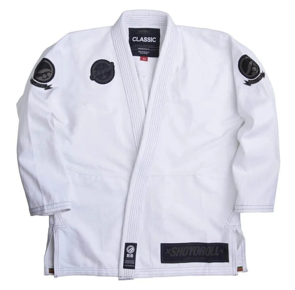 White Shoyoroll Black Patch Work BJJ Gi Jiu-jitsu Batch #51 Japan Competitor