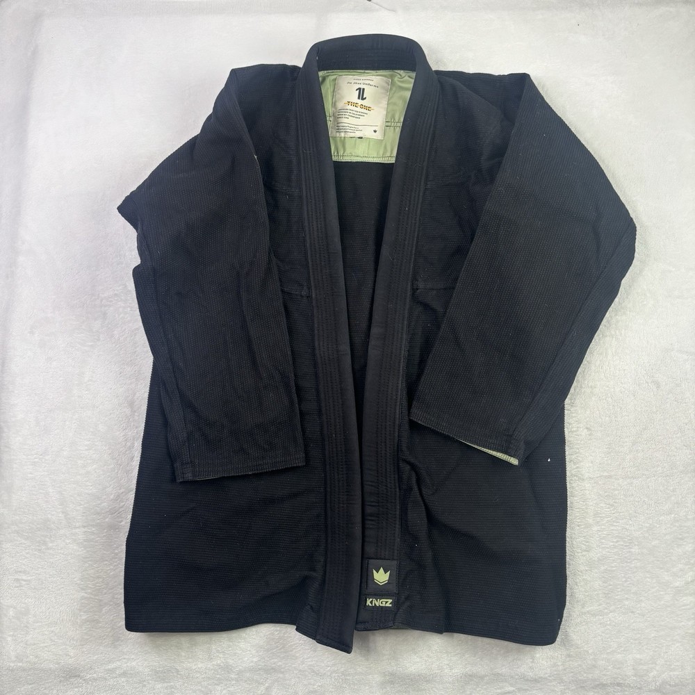 KINGZ The One Kimonos Kore GI Black Long Sleeve Size F4 Jiu Jitsu BJJ MMA