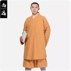 Cotton Linen Buddhist Monk Kung Fu Tai Chi Shaolin Temple Set Meditation Uniform
