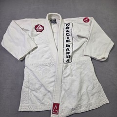 Gracie Barra Jiu Jitsu Kimono Set White Top Pants Equipe GB 5/180 Uniform Logo