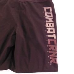 Combat CRNR MMA Shorts Men 30 Black Big Logo Print Professional Jiu Jitsu Trunks
