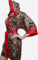 Everlast Women’s Leopard Hooded Boxing Robe – Ring Entrance Wear