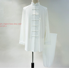 Men Women Milk silks Tai chi Uniforms Wushu Martial arts Kung fu Wing Chun Suit