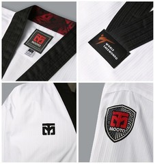 MOOTO BS4.5 Uniform with Black V-Neck WT (World Taekwondo) TKD 4.5 Dobok