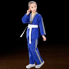 White Taekwondo Uniforms Karate Judo Taekwondo Clothes Children Adult Unisex