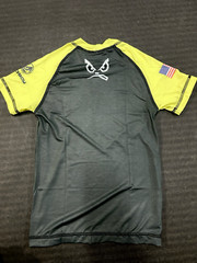 BAD BOY RANKED RASHGUARD YELLOW Jiu Jitsu BJJ MMA Kids Youth Teen Brazil READ