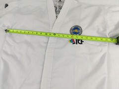 Adidas Taekwondo TKD Uniform White Collar Mens 170cm Shirt Only