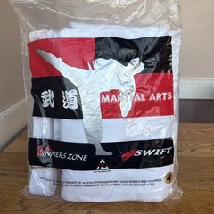 Size 4 Gi Karate Jiu-Jitsu White Belt Pants High Quality Brand New Winners Zone