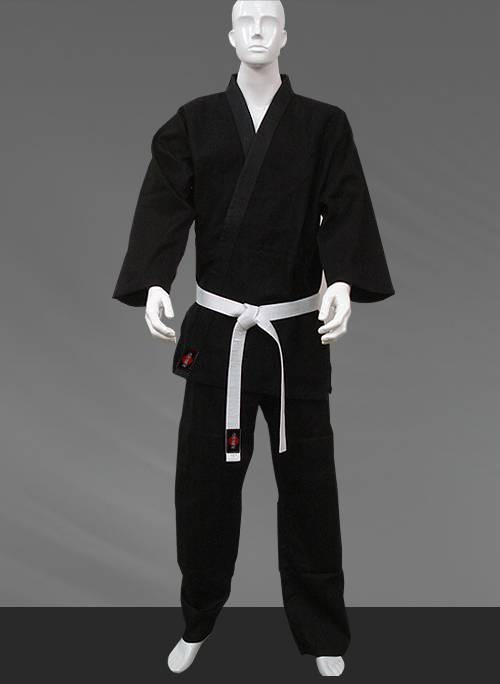 KANKU New Karate Uniform 12 oz Heavy Weight Black and White Martial ARTS