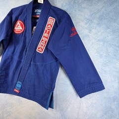Gracie Barra Equipe Edition Kids BJJ Gi Top Blue Size Y5 Jiu-Jitsu Uniform