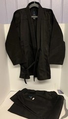 Brazilian Jiu-Jitsu Gi Black Size 1/140. Pants, Top And Belt. 9-11 Years Old.