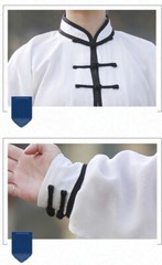 Tai Chi Clothing Cotton Linen Breathable Practice Clothes Women Martial Arts
