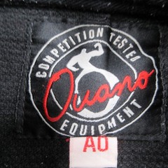 Ouano Gi Kimono Adult A0 Black MMA Jiu Jitsu (Jacket & Pant Only)