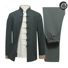 3pcs/set cotton&linen tang suit kung fu tai chi clothing martial arts uniforms